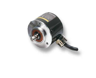 OMRON E6C3-AG5B 256P/R 2M | Encoder, absolute, 256ppr, 9-bit, 12-24 VDC, PNP open collector, gray code output, 2m cable - generaltechuae