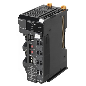 OMRON NX-EIC202 | NX-series EtherNet/IP Coupler, 2 ports, supports local safety, 63 I/O units, max I/O current 10 A, screwless push-in connector, delivered with end cover