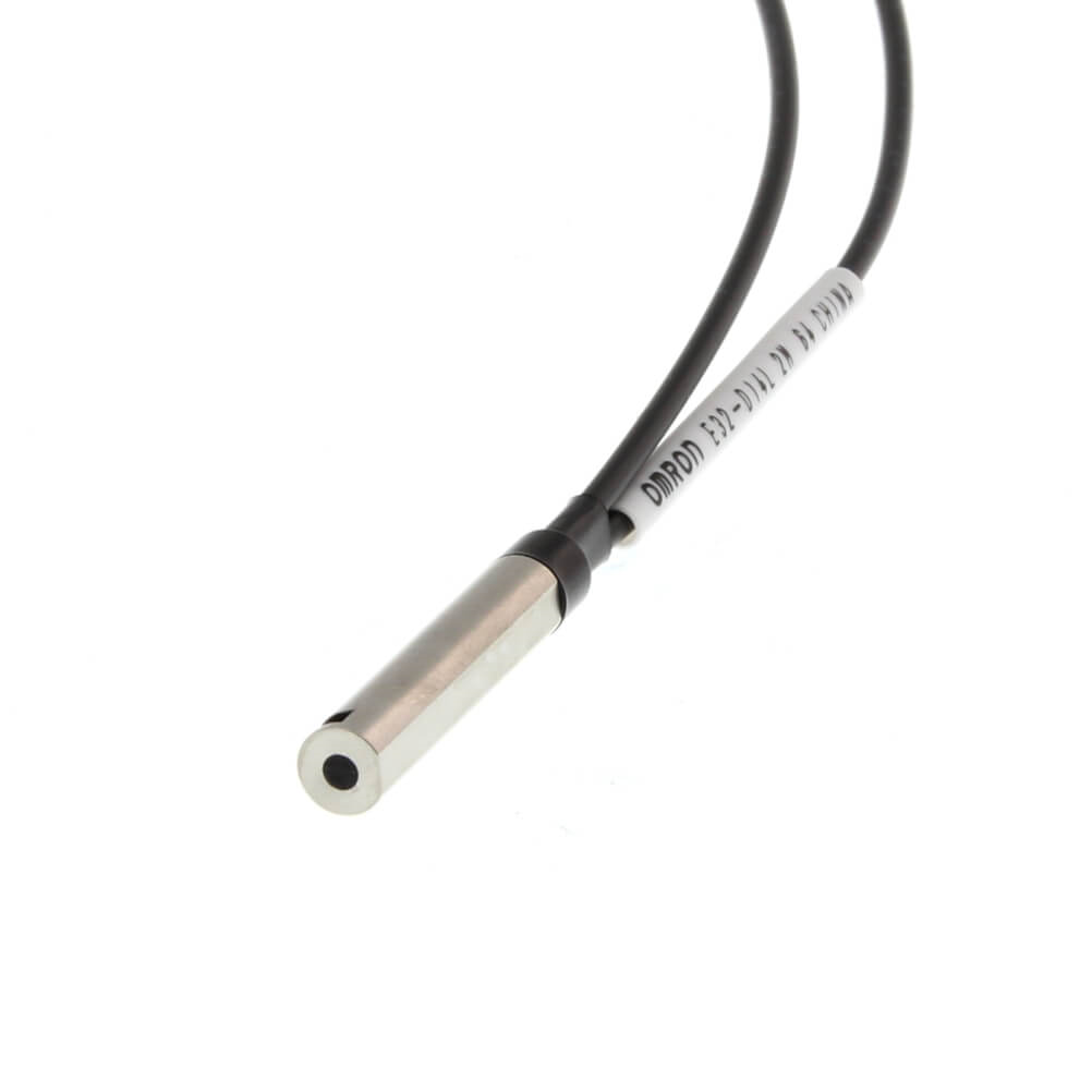 OMRON E32-D14L 2M | Fiber optic sensor, diffuse, 6mm diameter, long side view, 2m cable (requires E3X amplifier) - generaltechuae