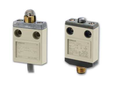 OMRON D4C-1224 | Compact enclosed limit switch, roller lever (high sensitivity), 5 A 250 VAC, 4 A 30 VDC, 3 m VCTF oil-resistant cable - generaltechuae