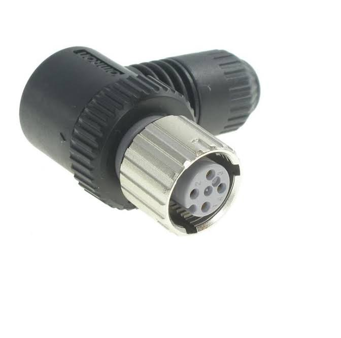 OMRON XS2G-D5S2 | Field assembly connector, M12 right-angle plug (male), 5-poles, A coded, screw connection, for cable diameters 5-6 mm
