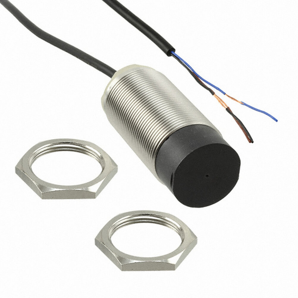 Omron E2B-M30KN20-WP-C1 2M, Inductive Threaded Barrel Proximity Sensor, M30, 20 mm Detection, NPN NO, 10 → 30 V dc