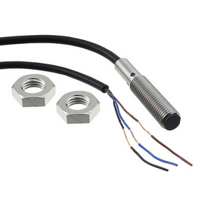Omron E2B-S08KS02-WP-C1 2M, Inductive Threaded Barrel Proximity Sensor, M8, 2 mm Detection, NPN NO, 12 → 24 V dc
