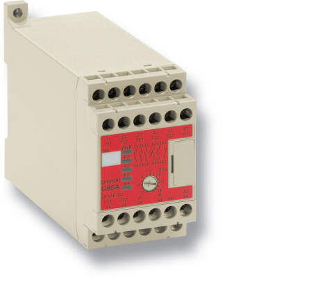 Omron G9SA-321-T30 AC/DC24, G9SA 1 Auxiliary Contacts Safety Relay 24V ac/dc, Dual-Channel 3 Safety Contacts
