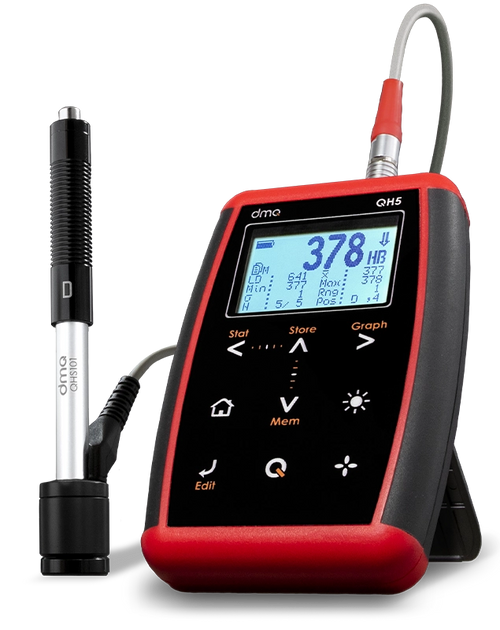 DMQ QH5 M | Portable Leeb Hardness Tester | All impact devices: D, DC, DL, C, G, E - generaltechuae