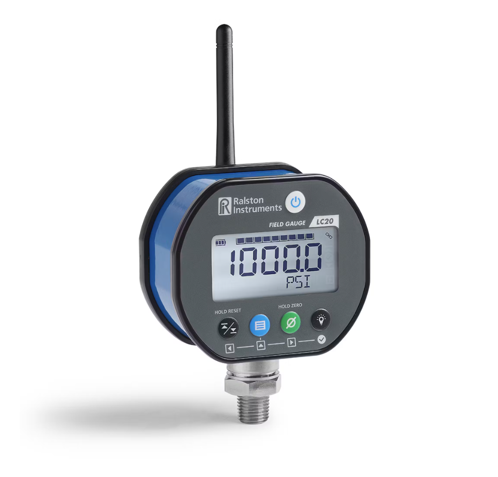 Ralston LC20-GC2M-00-B1 | Digital Pressure Gauge | +/- 15 psi / 1 bar / 100 kPa | 1/4" Male NPT bottom connection | Bluetooth radio - generaltechuae