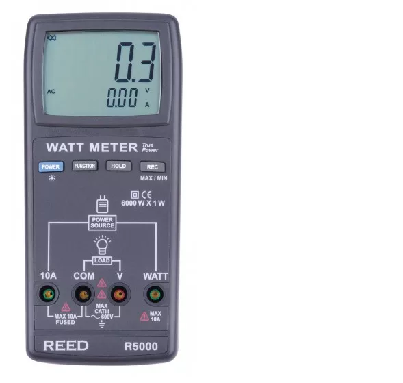 REED R5000 | Watt Meter | Range 0 to 6000W | Resolution 1W