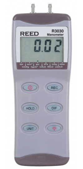 REED R3030 Digital Differential Pressure Manometer (30psi) - generaltechuae
