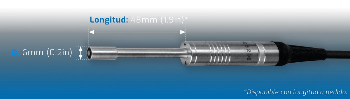 DMQ QCS404 | Straight Combined Probe | 0–1500 µm, Ø12 mm - generaltechuae