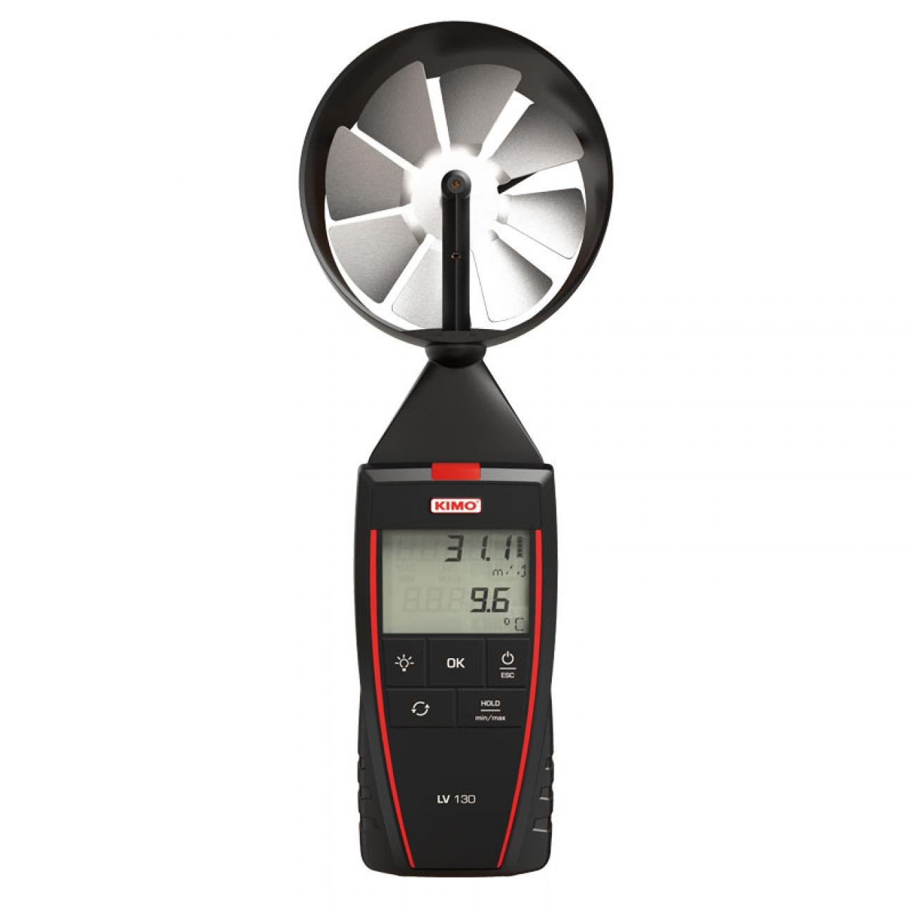 Vane probe thermo-anemometer | Air Velocity From 0.3 to 35 m/s | Temperature From 0 to +50 °C - generaltechuae
