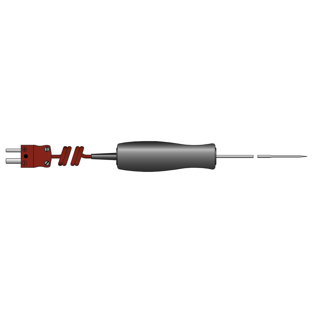 ETI 327-158 | Small Handled Fast Response Penetration Probe | Type T, Coiled Lead, Ø3.3 x 100 mm - generaltechuae