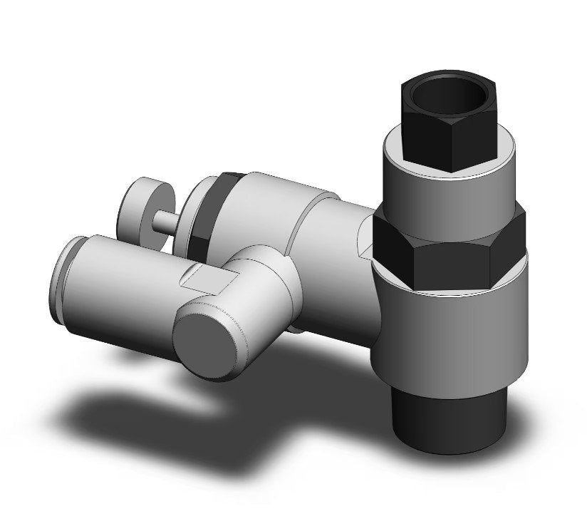 SMC ASP630F-04-10S | Flow Controller | Pilot Check Valve | Series ASP | Connection R 1/2 Male | Tube Size 10mm - generaltechuae