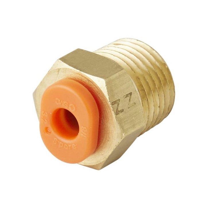 SMC KQ2H08-01AS | Straight Fitting | Threaded-to-Tube | Series KQ2 | Connection R 1/8 Male | Tube Size 8mm - generaltechuae