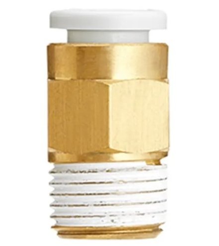 SMC KQ2H16-04NS | Copper Alloy Fitting | Threaded-to-Tube | Series KQ2 | Connection R 1/2 Male | Tube Size 16mm - generaltechuae