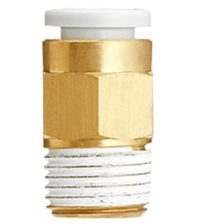 SMC KQ2H16-04NS | Copper Alloy Fitting | Threaded-to-Tube | Series KQ2 | Connection R 1/2 Male | Tube Size 16mm