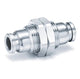 SMC KQB2E08-00 | Bulkhead Metal Fitting | Tube-to-Tube | Series KQB2 | Connection M15 | Tube Size 8mm