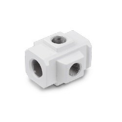 SMC Y44-03-A | Cross Spacer | Material Polycarbonate Case | Port Size Rc 3/8