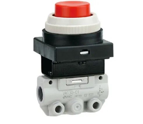 SMC VM132-M5-08A | Push Button | Mechanical Valve | Series VM | Number of Ports 3