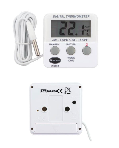 Brannan TC-012 | THERMcert Pre-Calibrated Twin Reading Thermometer | Points -18 & 0 °C - generaltechuae (2)