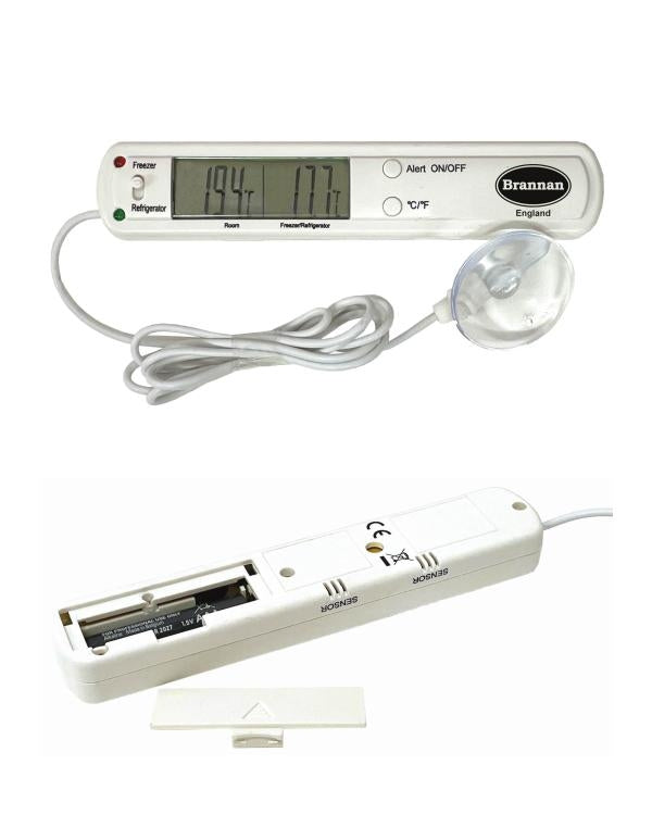 Brannan TC-021 | THERMcert Pre-Calibrated Digital Freezer Thermometer | Points -18 & 0 °C - generaltechuae (2)