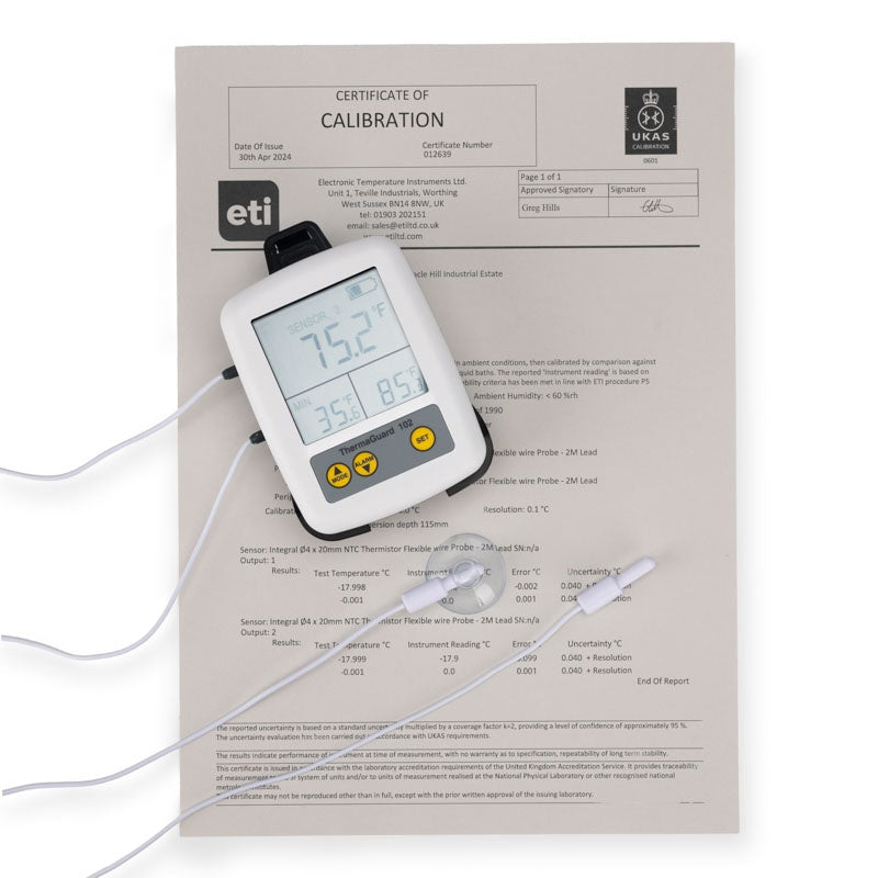 ETI 891-511 | ThermaGuard Fridge Freezer Alarm Thermometer | Model 101 + UKAS 2-Point (-18, 0 °C) - generaltechuae (5)
