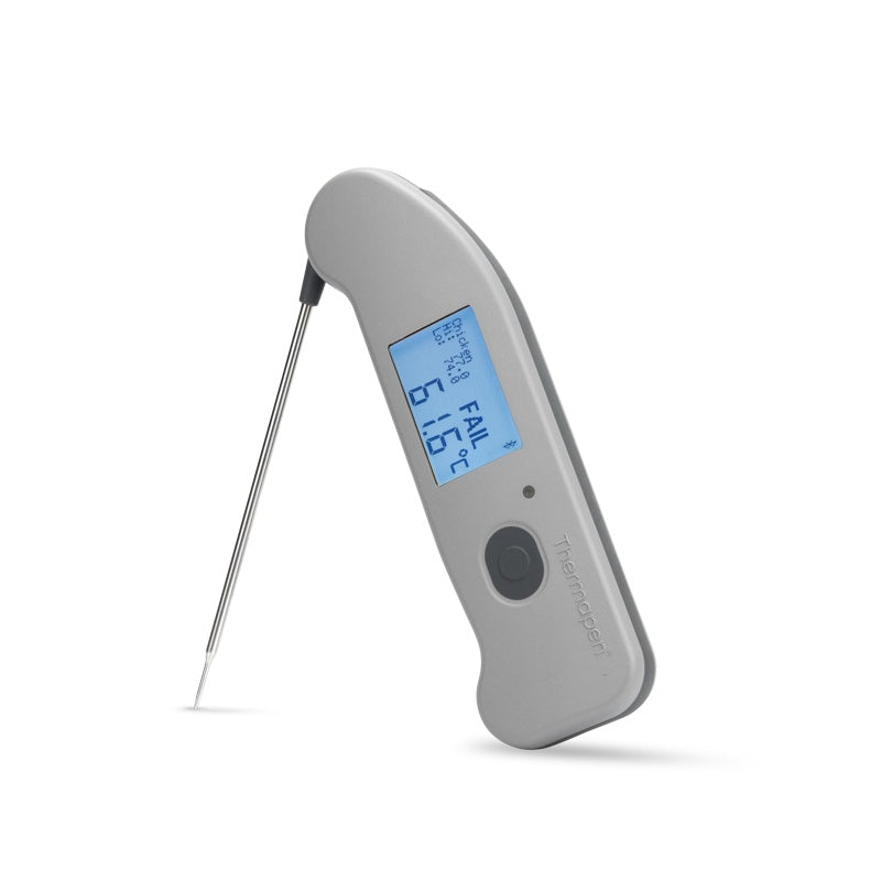 ETI 279-607 | Thermapen ONE Blue Thermometer | Bluetooth, Charcoal Grey Button - generaltechuae