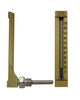 Brannan 82/105/0-M | Industrial V-Line Thermometer | 90° angle, 200 mm, Aluminium, -30 to +50 °C/°F, 100 mm pocket - generaltechuae