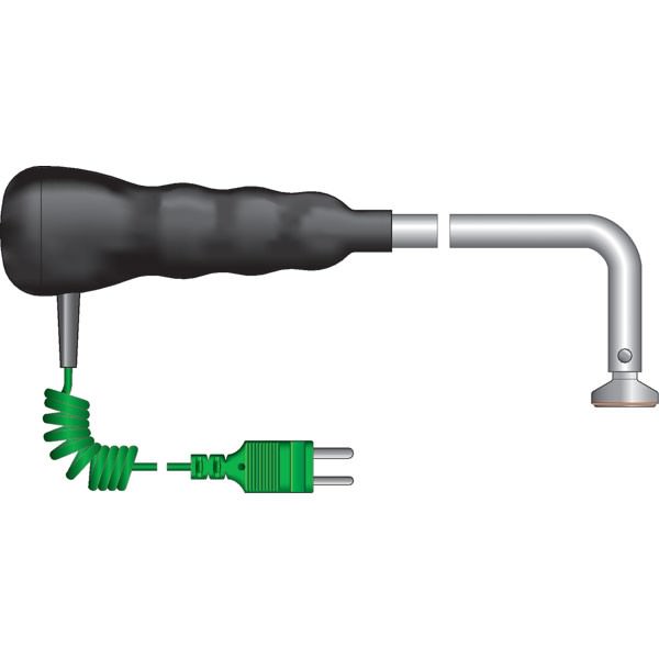 ETI 343-086 | Waterproof Bell Surface Temperature Probe | 90°, coiled lead, Type K - generaltechuae