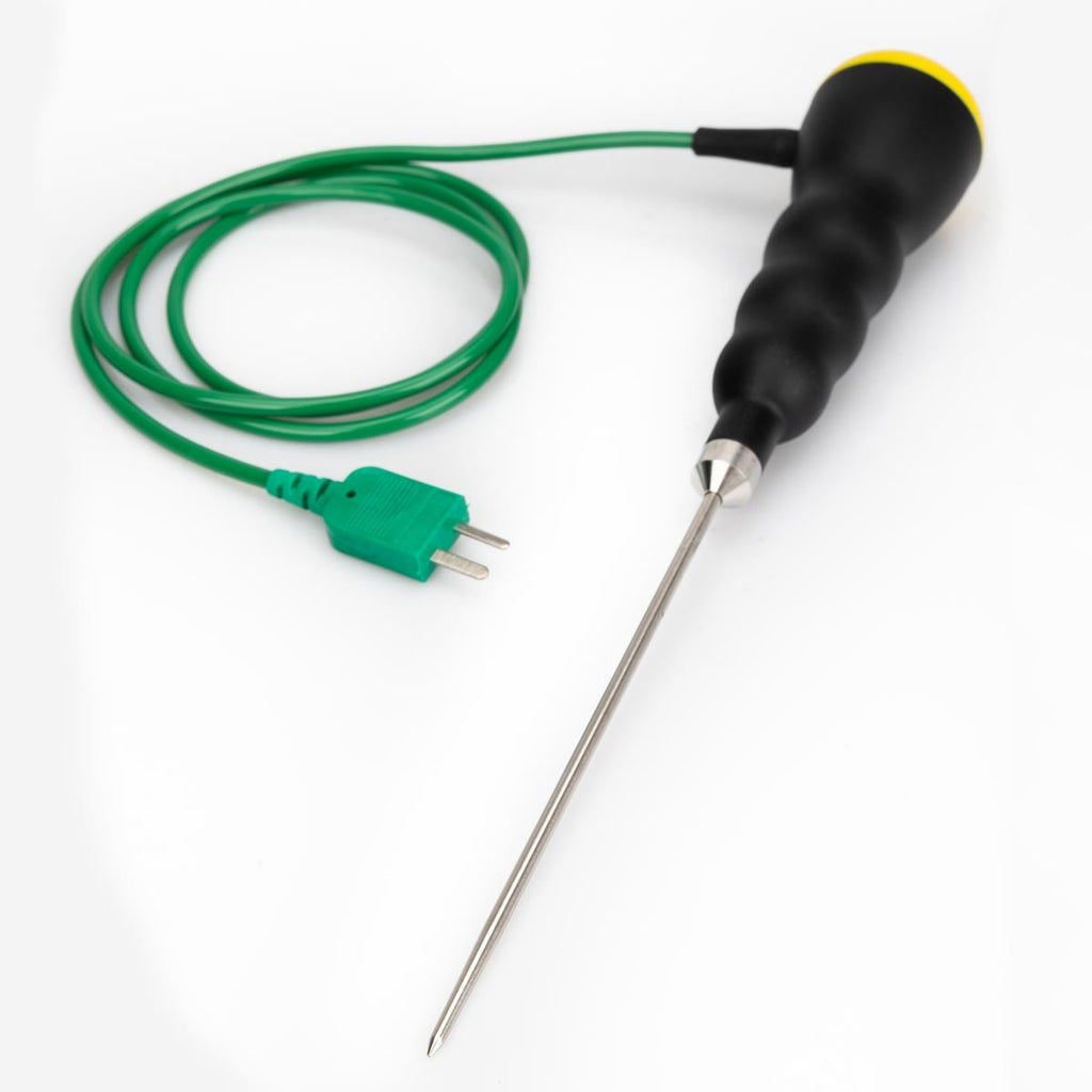 ETI 143-167 | Waterproof Thermocouple Penetration Probe | Yellow, straight lead, Type K - generaltechuae