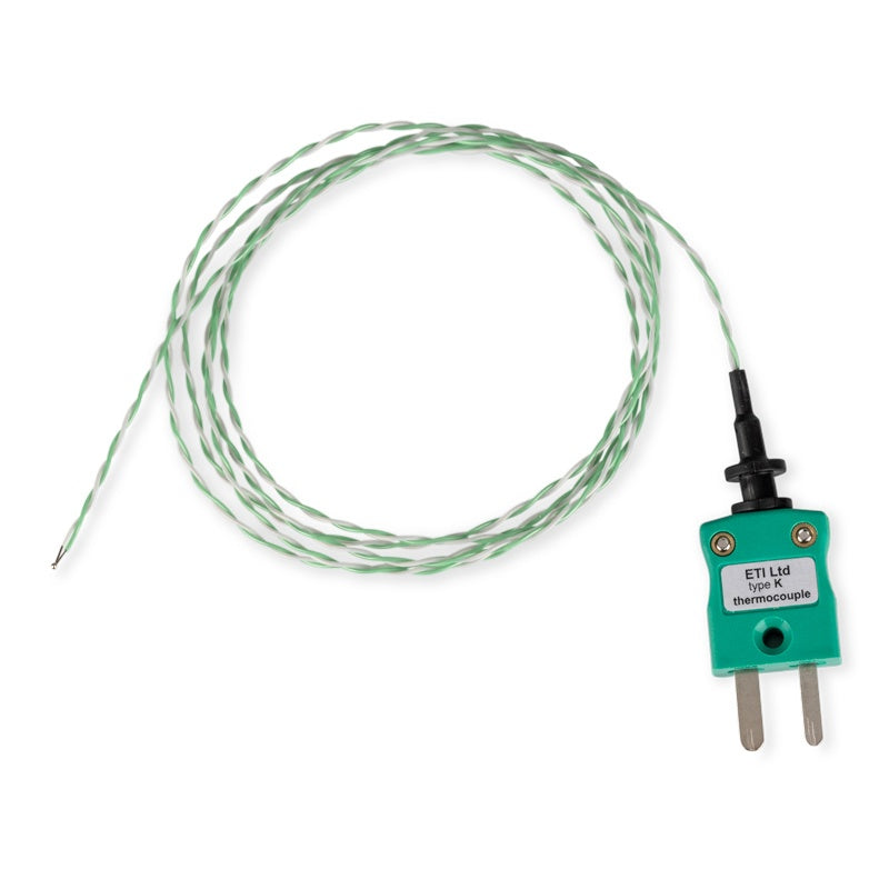 ETI 133-362 | Wire Temperature Probe | Type K, 1 metre, Ø1.5 mm PFA - generaltechuae