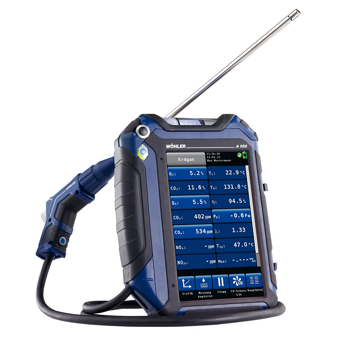 Wohler A 550 L |  Flue Gas Analyser | CO 35,000 ppm - generaltechuae