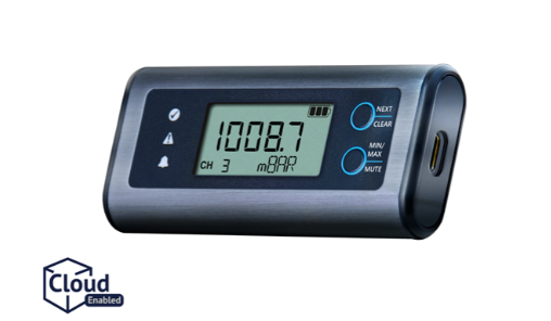 Lascar EasyLog  |  EL-SIE-6+ Temperature, humidity, and pressure data logger with display