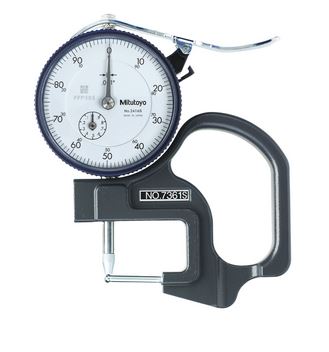 Mitutoyo  7361S Dial Indicator Thickness Gauge 0-0.4", 0.001", Tube Thickness 