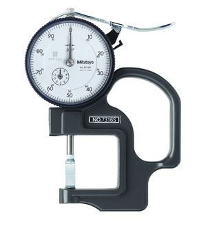 Mitutoyo 7316S Dial Indicator Thickness Gauge 0-0.5", 0.001, Groove Depth 