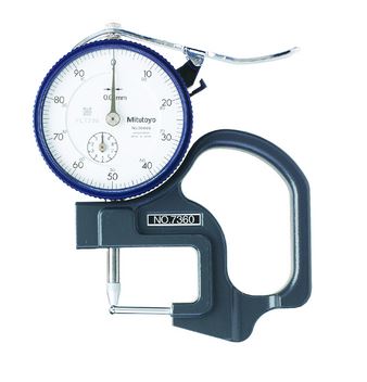 Mitutoyo 7360 Dial Indicator Thickness Gauge 0-10mm, 0.01mm, Tube Thickness 