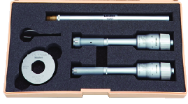 Mitutoyo 368-995 3-Point Internal Micrometer Holtest Set 0.5-0.8" (2 pcs.), Economy Set