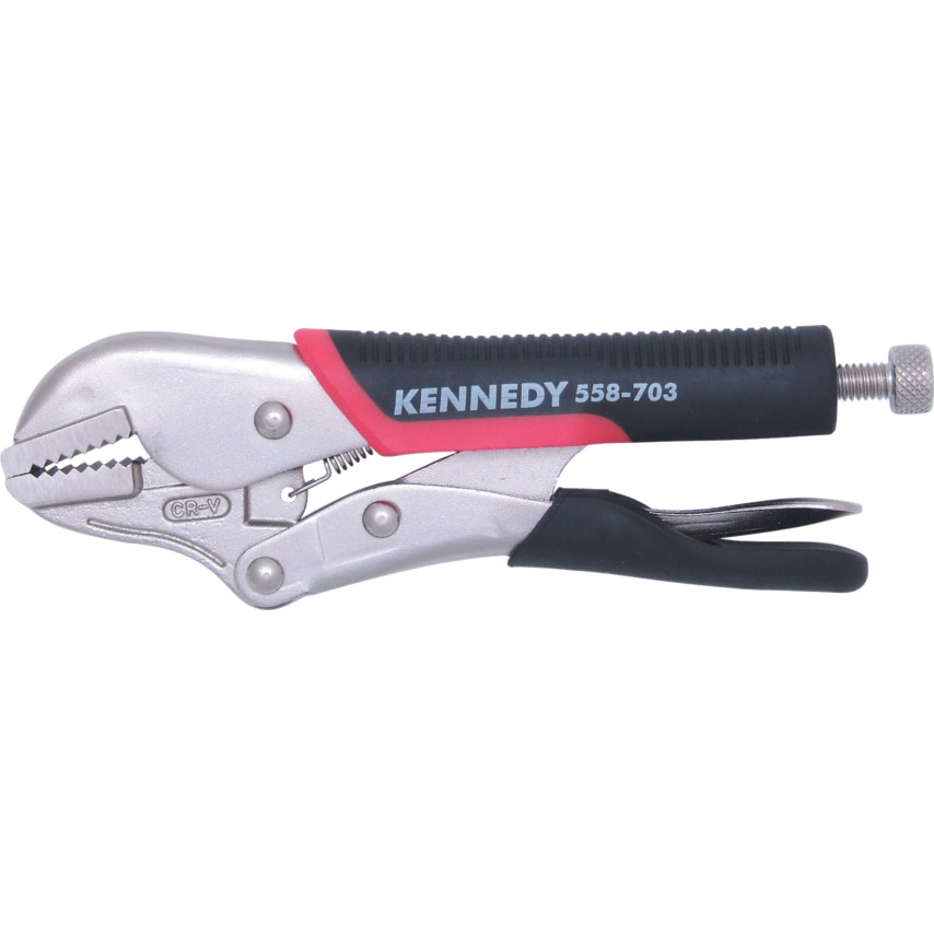 Kennedy 180mm/7 STRT JAW BI-MATE RIAL HANDLE GRIP WRENCH