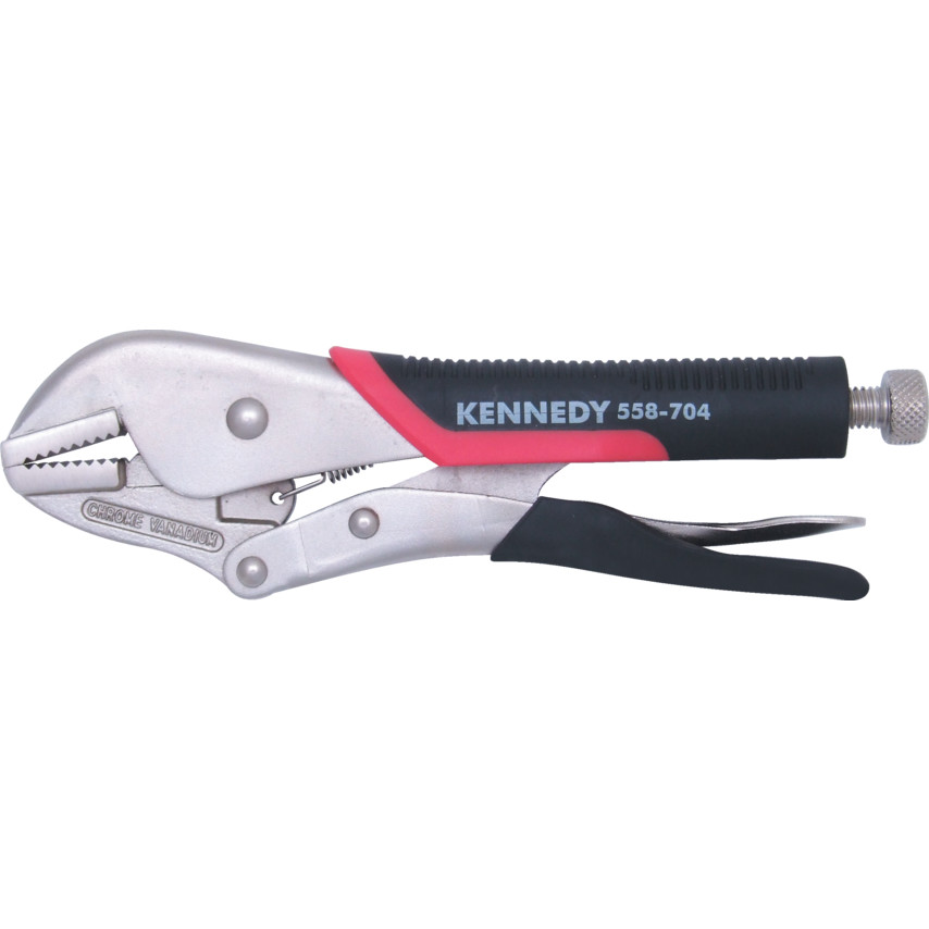 Kennedy 255mm/10 STRT JAW BI-MATERIAL HANDLE GRIP WRENCH