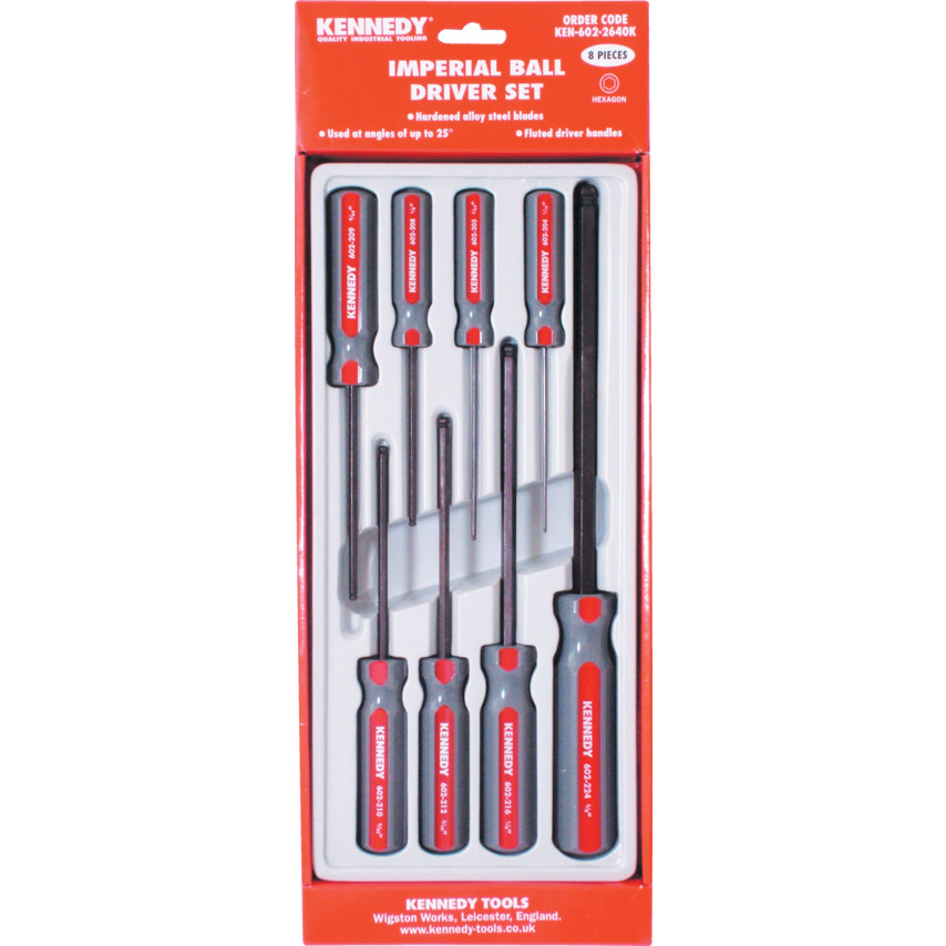 Kennedy IMPERIAL HEXAGON BALL DRIVER SET (8-PCE)