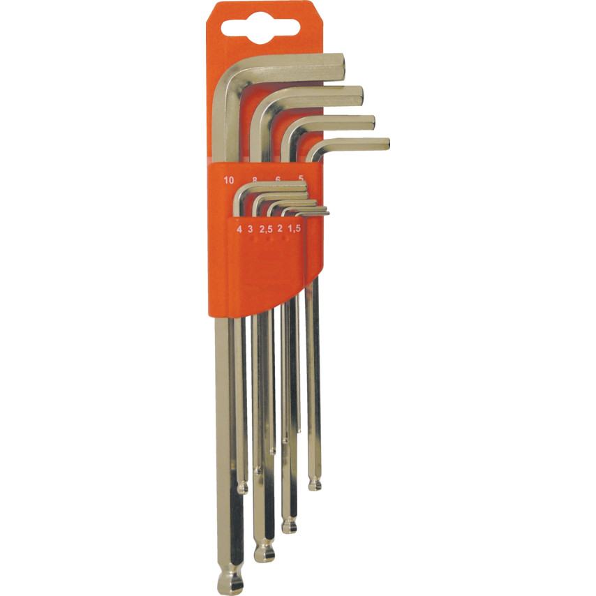 Kennedy METRIC C/V L-WRENCH BALL DRIVER SET (9-PCE)