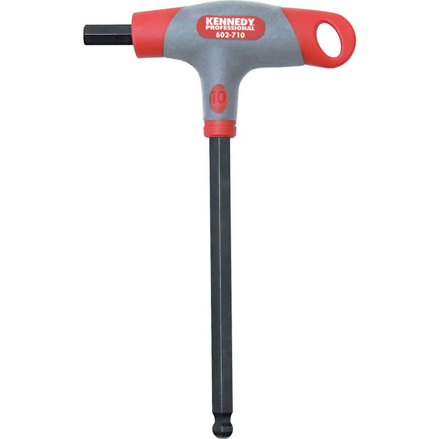 Kennedy T-HANDLED HEXAGON KEY BALL DRIVER 10mm x 205mm