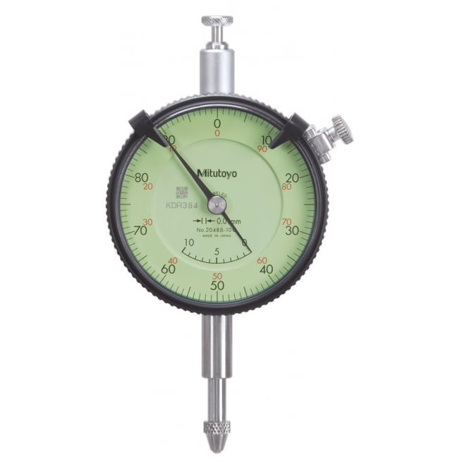 Mitutoyo 2048S-10 Adjustable-Hand Dial Indicator Range 10mm Graduation 0.01 mm