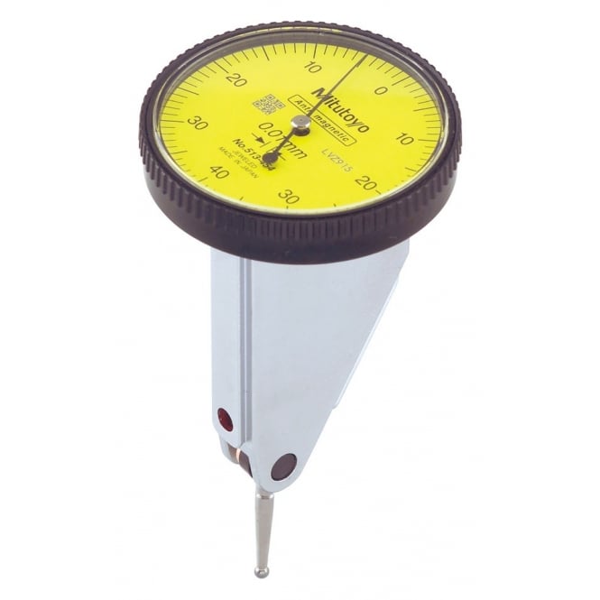 Mitutoyo 513-454E Vertical Style Lever Indicator, Range 0.8mm, Graduation 0.01 mm