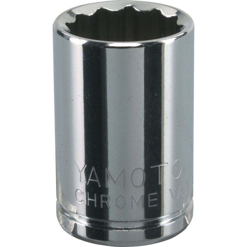 Yamoto - 3/8 inch Drive, 16mm Bi-Hexagon Standard Length Sockets - 12 Points