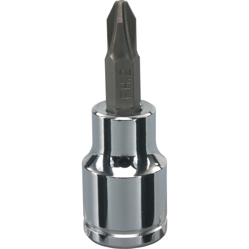 Yamoto - 3/8 inch Drive, No.2mm Screwdriver Bit Sockets - 4 Points